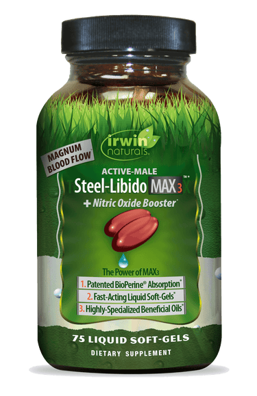 Steel-Libido Max3 + Nitric Oxide Booster